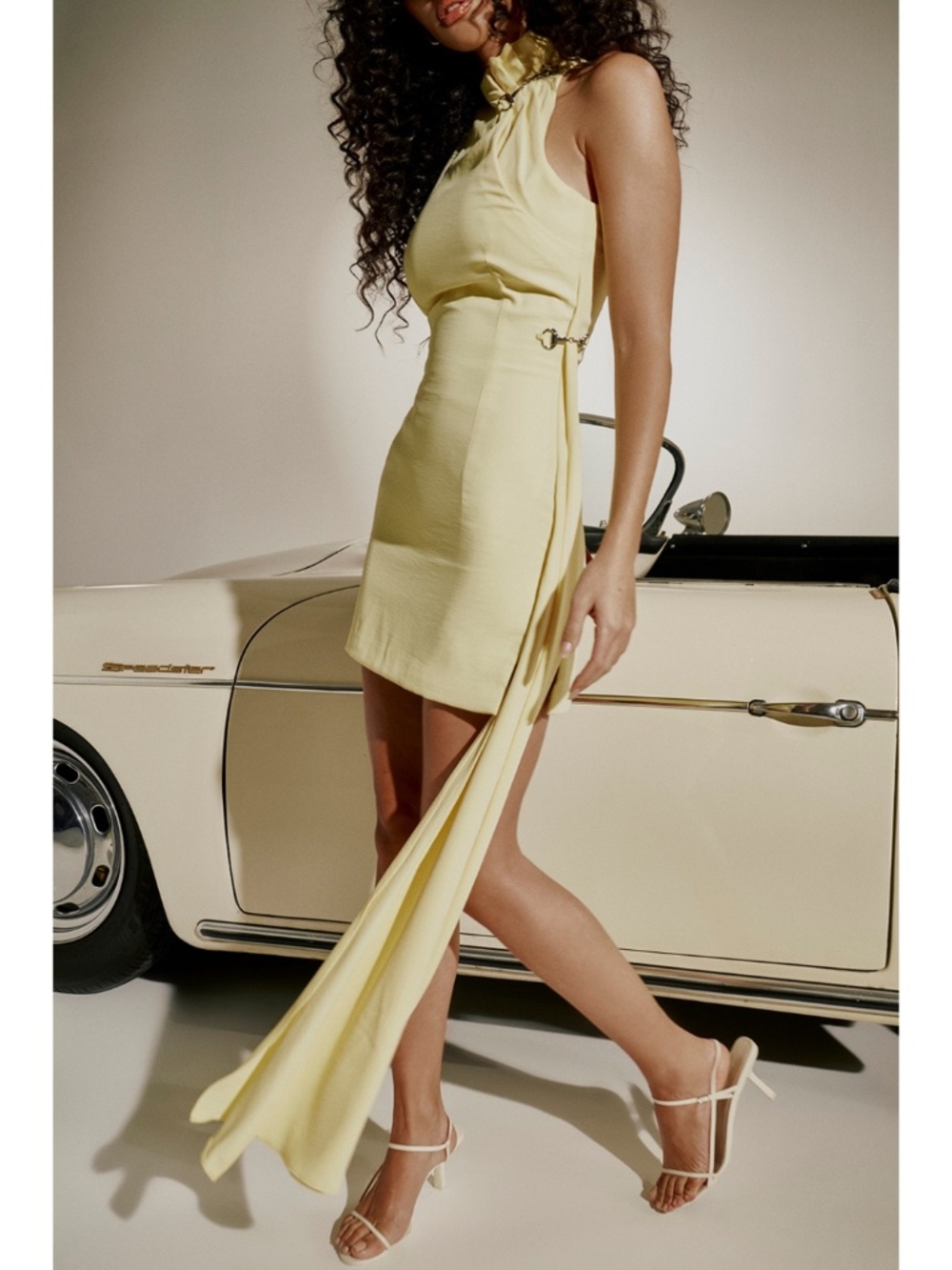 NEW House of CB Marla Dress Lemon Large, Regular Length